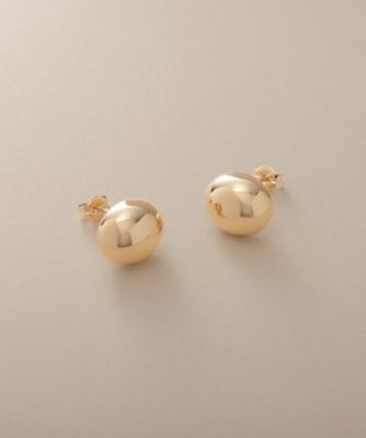 Ｋ１０中空オーバル　ピアス（２００２３２２１０４）