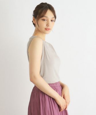 【日本製／３ｃｏｌｏｒｓ】ラメフライス　タンクトップ（２００２３２２１１９）