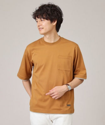 ＜TAKEO KIKUCHI (Men)＞【接触冷感／日本製】レイヤード　Ｔシャツ（２００２３２２５７４）