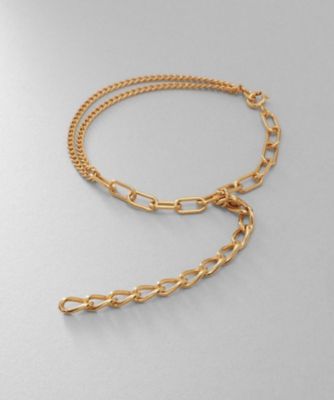 ＜COCOHNIK ONKITSCH (Women)＞シルバー　ハンギングマルチチェーン　ブレスレット　ＧＰ（２００２３２３１２７）