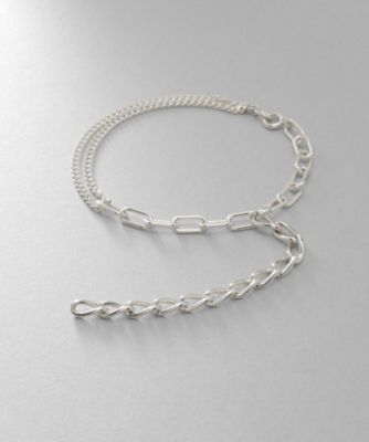 ＜COCOHNIK ONKITSCH (Women)＞シルバー　ハンギングマルチチェーン　ブレスレット（２００２３２３１２８）