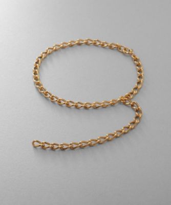 ＜COCOHNIK ONKITSCH (Women)＞シルバー　ハンギングロングカーブチェーン　ブレスレット　ＧＰ（２００２３２３１３９）