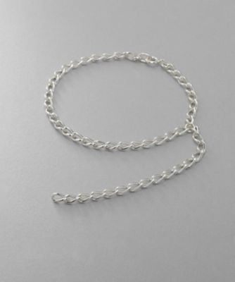 ＜COCOHNIK ONKITSCH (Women)＞シルバー　ハンギングロングカーブチェーン　ブレスレット（２００２３２３１４０）