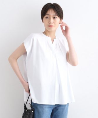 ＜INDIVI S (Women/小さいサイズ)＞【洗える】スキッパージャージトップス（２００２３２３３００）