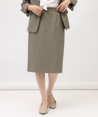 UNTITLED 短かっ アンタイトル 黒 タイトスカート 膝丈 