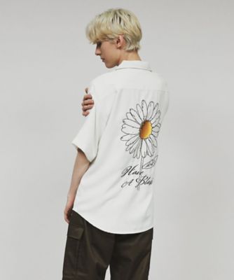 ＜tk. TAKEO KIKUCHI (Men)＞フラワーバック刺繍シャツ（２００２３２３５８４）