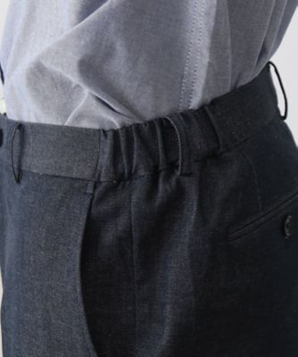 エバーデニムスラックス【セットアップ可／ビジネス対応／色落ち