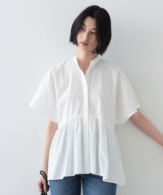 ＜GALLEST (Women)＞スタンドカラーペプラムブラウス（２００２３２４３４８）