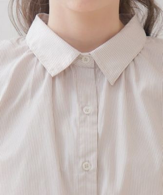 ストライプ袖バルーンシャツ（２００２３２４３９２）