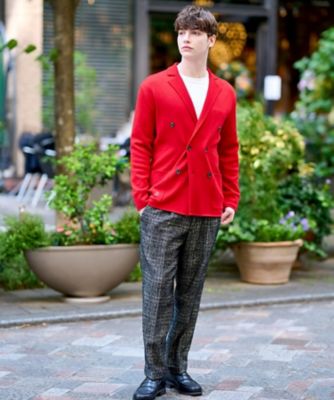 ダブルブレスト ニットジャケット（2002329714