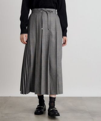 ダブルプリーツチェックスカート（2002330019） | GROVE