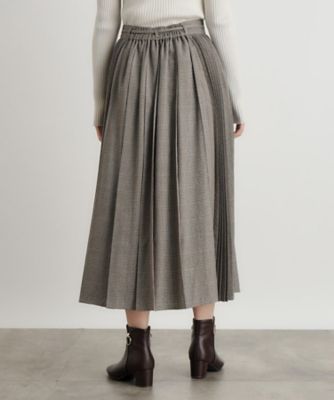 ダブルプリーツチェックスカート（2002330019） | GROVE