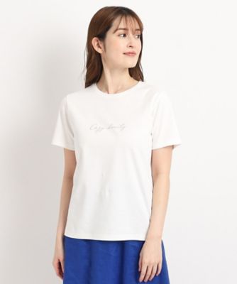 【洗える／日本製】夏のスタイリングに活躍するロゴＴシャツ（２００２３３０５２９）