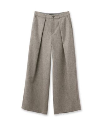 【日本製】ツイードワイドタックパンツ（２００２３３０９５７）