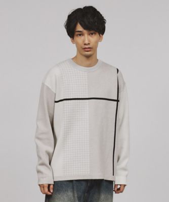 もちもちニット】クラシックパターンクロスオーバー