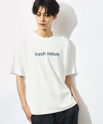 ＜THE SHOP TK (Men)＞【接触冷感】ＦＲＥＳＨ　ＮＡＴＵＲＥ　ポンチフォトＴシャツ（２００２３３１９８０）