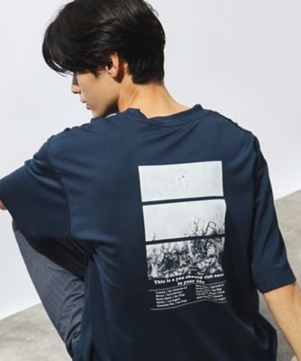 【接触冷感】ＦＲＥＳＨ　ＮＡＴＵＲＥ　ポンチフォトＴシャツ（２００２３３１９８０）