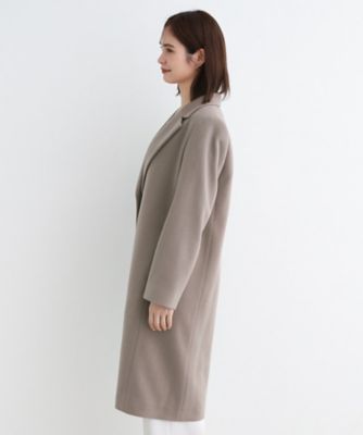 新品 INDIVI チェスターコート 濃緑 38 M ウール】名品チェスターコート（2002332001