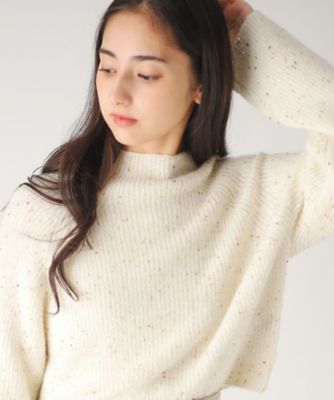 COUP DE CHANCE (Women)/クードシャンス 【洗える/スパンコール/ショート丈】カジュアルスタイルにも◎華やかニットプルオーバー(2002336621)
