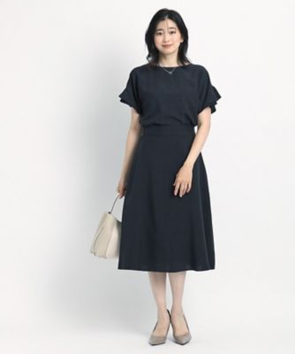 【洗える／麻調合繊／セットアップ可】ドライタッチで夏おすすめ！袖デザインがフェミニンなブラウス（２００２３３６７０９）