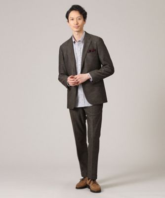 【限定展開】先染めメランジ　スラックス（セットアップ対応）（２００２３３６７９２）