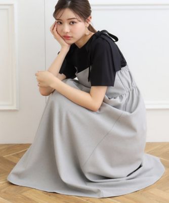 ＜COUTURE BROOCH (Women)＞肩リボンフレアワンピース（２００２３３６８５０）