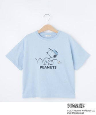 ピーナッツプリント ゆるボックス ｔシャツ