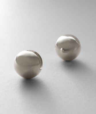 ＜COCOHNIK ONKITSCH (Women)＞シルバー　ハギーピアス　ボールＬ（２００２３３７２３６）