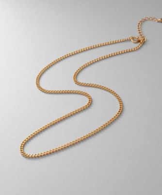 ＜COCOHNIK ONKITSCH (Women)＞シルバー　デザインチェーン　カーブネックレス　ＧＰ（２００２３３７２４１）