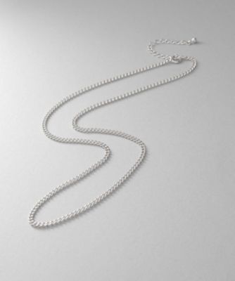 ＜COCOHNIK ONKITSCH (Women)＞シルバー　デザインチェーン　カーブネックレス（２００２３３７２４２）