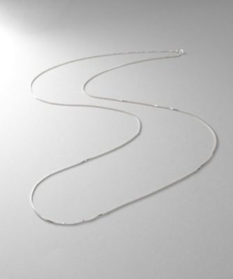 ＜COCOHNIK ONKITSCH (Women)＞シルバー　デザインチェーン　ベネチアンネックレス（９０ｃｍ）（２００２３３７２４４）