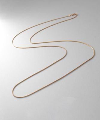 ＜COCOHNIK ONKITSCH (Women)＞シルバー　デザインチェーン　スネークネックレス（９０ｃｍ）　ＧＰ（２００２３３７２４５）