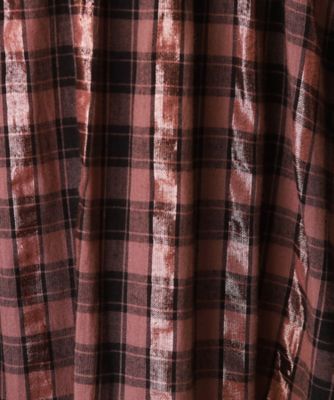 ＳＡＲＡ　ＭＡＬＬＩＫＡ（サラマリカ）Ｃｏｔｔｏｎ　Ｃｈｅｃｋ　Ｓｈｉｒｒｉｎｇ　Ｌｏｎｇ　Ｄｒｅｓｓ（２００２３３７９３３）