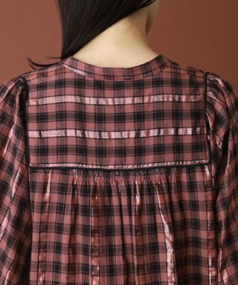 ＳＡＲＡ　ＭＡＬＬＩＫＡ（サラマリカ）Ｃｏｔｔｏｎ　Ｃｈｅｃｋ　Ｓｈｉｒｒｉｎｇ　Ｌｏｎｇ　Ｄｒｅｓｓ（２００２３３７９３３）