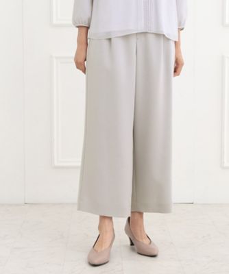 ＜Reflect (Women)＞【夏ＳＡＬＥ／フォーマル／洗える／セットアップ可】タック入りワイドパンツ（２００２３３８０２３）