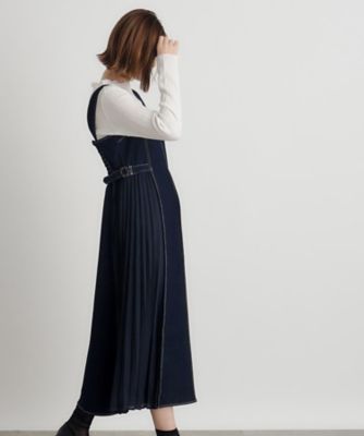 デニムサイドプリーツジャンドレ（2002338259） | GROVE