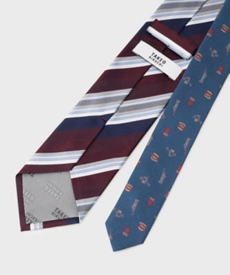 BOXセット／旅するネクタイ～世界編～】ネクタイ＆タイバー セット