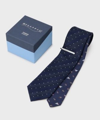 BOXセット／旅するネクタイ～世界編～】ネクタイ＆タイバー セット