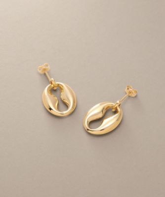 ＜COCOSHNIK (Women)＞Ｋ１０中空マリンモチーフ　スタッドピアス（２００２３３８４０７）