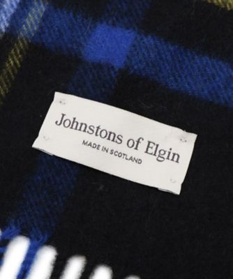 Ｊｏｈｎｓｔｏｎｓ　ｏｆ　Ｅｌｇｉｎ（ジョンストンズ　オブ　エルガン）中判チェックカシミヤストール（２００２３３８６３２）