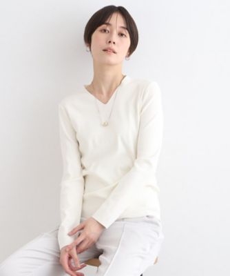 ＜INDIVI S (Women/小さいサイズ)＞【スタイルＵＰ】ハイゲージＶネックプルオーバーニット（２００２３３８６３６）