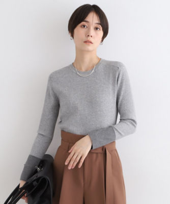＜INDIVI S (Women/小さいサイズ)＞【スタイルＵＰ】ハイゲージクルーネックプルオーバーニット（２００２３３８６３７）