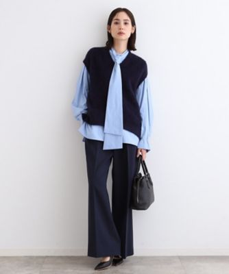 フォックス混】ゆるシルエットヘアリーニットベスト