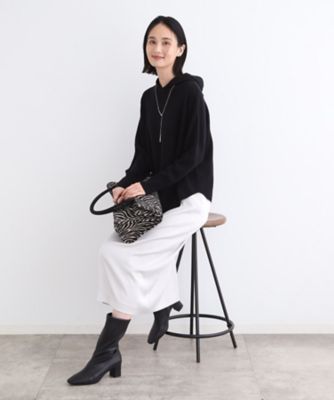 フォクシー　シルクカシミヤ　フーテッドパーカー　ニット　40 フォクシー シルクカシミヤ フーテッドパーカー ニット 40