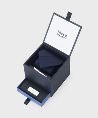 【最終値下げ】TAKEO KIKUCHIネクタイ名刺入れセット BOXセット】ネクタイ＆タイバー＆名刺入れ セット