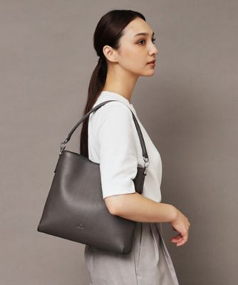 美品】HIROFU ヒロフ プリマ 2WAYレザーハンドバッグM ミラージュ
