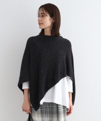 ＜INDIVI (Women)＞【ウール混／ＳＥＴＵＰ可能】ブークレループケープ（２００２３４０８２３）