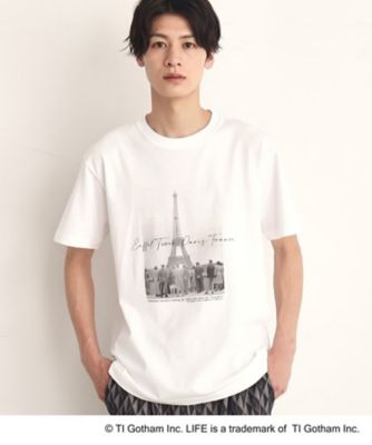 ＜THE SHOP TK (Men)＞【ＧＯＯＤ　ＲＯＣＫ　ＳＰＥＥＤ　×　ＬＩＦＥ　ＰＩＣＴＵＲＥ　ＣＯＬＬＥＣＴＩＯＮ　別注】　Ｐａｒｉｓグラフィック半袖Ｔシャツ（２００２３