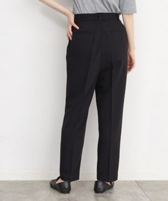 美シルエット／スタイルUP】ベルト付テーパードパンツ／洗える