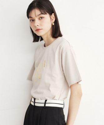 箔プリントロゴＴシャツ【洗える】（２００２３４３６３９）